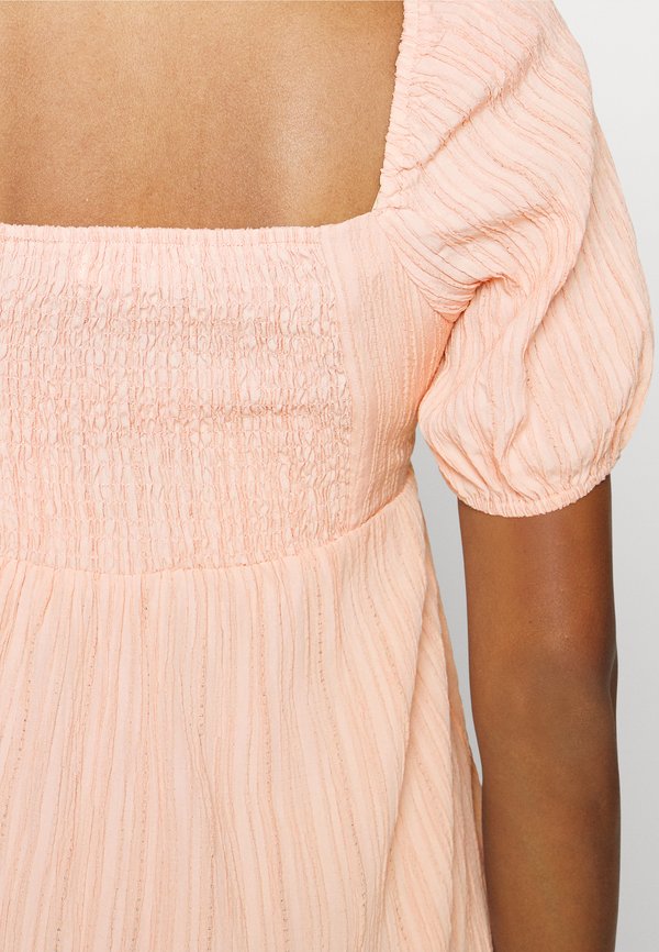 Glamorous Bloom BABYDOLL WITH PUFF SLEEVES SMOCKED BACK PANEL