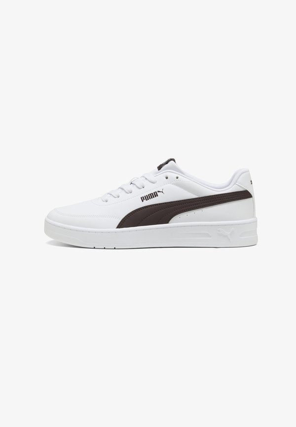 Puma COURT CLASSIC CLEAN SNEAKERS UNISEX - Trainers - white-chocolate fondue