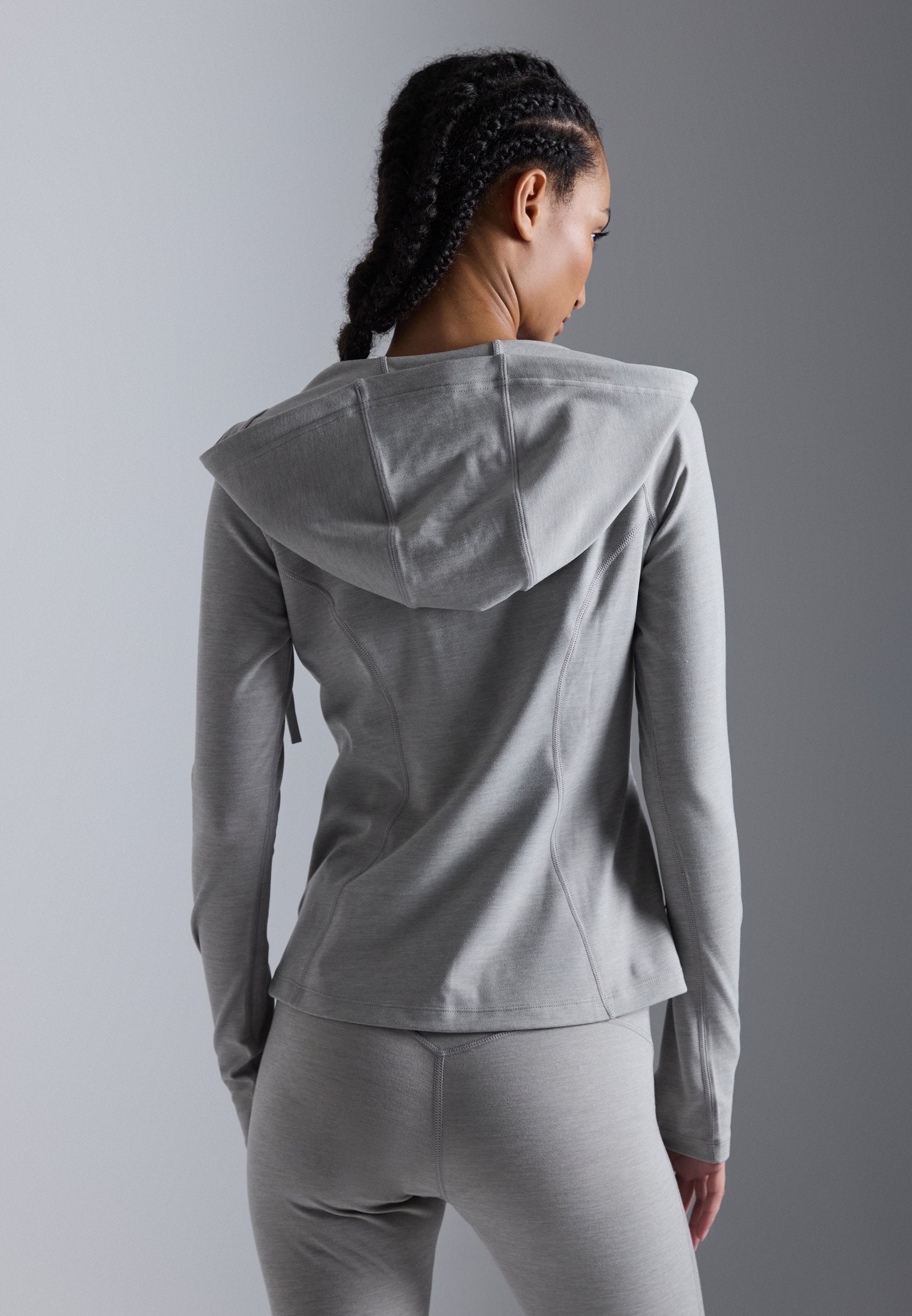 Even&Odd active ZIP UP SPORTS SWEAT WITH HOOD