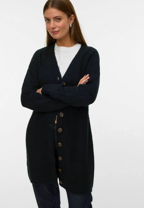 Vero Moda Knitted VMLEFILE Short - Jumper dress - black