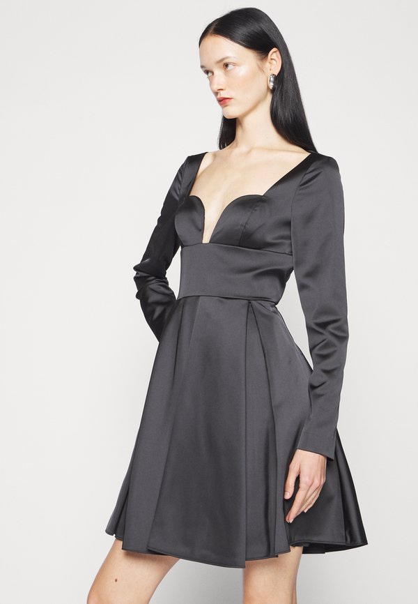 Sara Battaglia SWEETHEART NECK MINI DRESS
