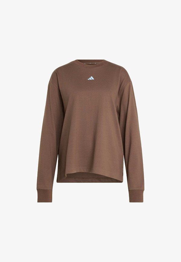 adidas Sportswear ADIDAS SPORTSWEAR 3 STRIPES STUDIO BOYFRIEND LONGSLEEVE TEE - Long sleeved top - earth strata