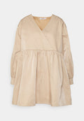 Glamorous Petite FIXED WRAP FRONT SMOCK DRESS