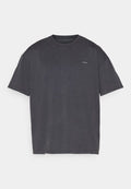 Under Armour HEAVYWEIGHT LOGO WASH - Sports T-shirt - black/white