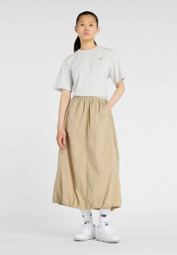 New Balance NBX SHIFTED WOVEN SKIRT - A-line skirt - stoneware