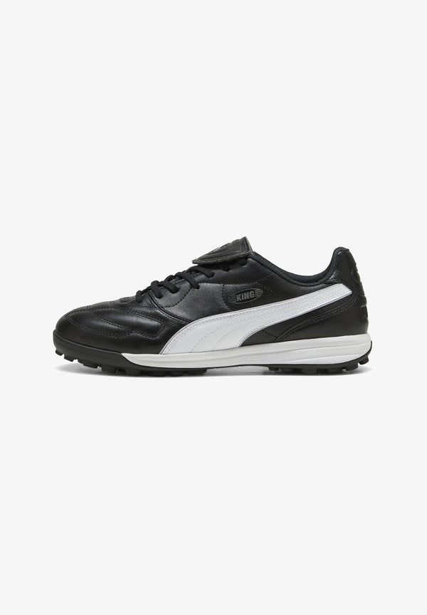 Puma KING LIGA - Turf football boots - black- silver- white