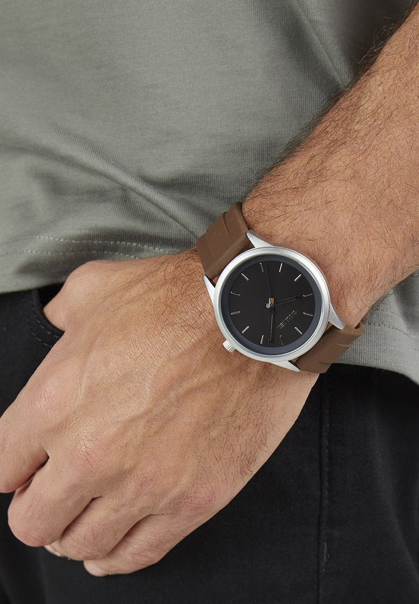 s.Oliver SPORT SILICONE - Watch - braun
