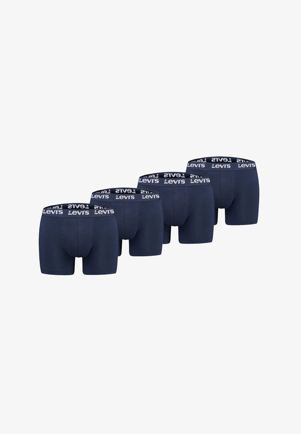 Levi's® LEVIS HERREN BOXERSHORTS REPEAT LOGO BOXER UNTERWÄSCHE PANTS 4-ER PACK  - Trunks - navy