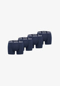 Levi's® LEVIS HERREN BOXERSHORTS REPEAT LOGO BOXER UNTERWÄSCHE PANTS 4-ER PACK  - Trunks - navy