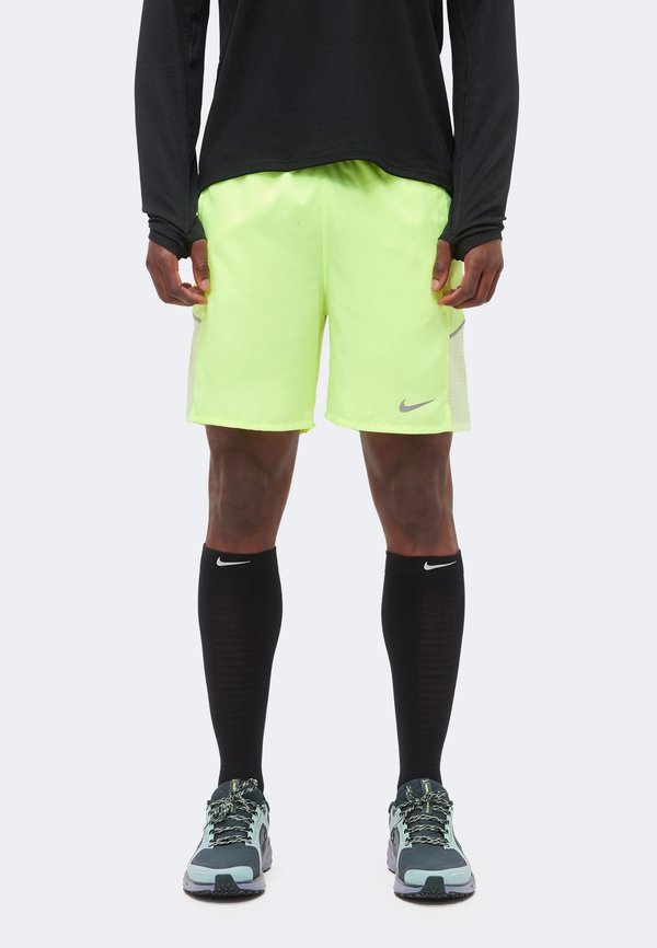 Nike Performance MILER SHORT - Sports shorts - volt ice/barely volt