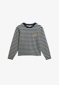 Superdry & Co COUNTRY CLUB LONG SLEEVE STRIPE - Long sleeved top - navy stripe