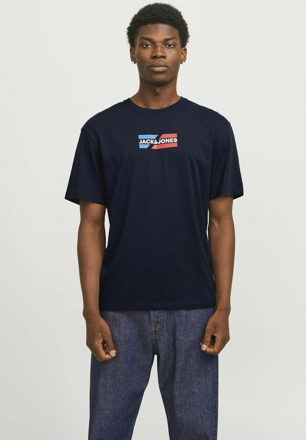 Jack & Jones Logo - Print T-shirt - sky captain
