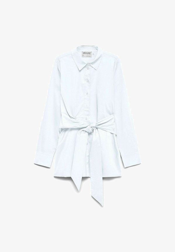 Vero Moda Poplin AWALVA - Button-down blouse - bright white