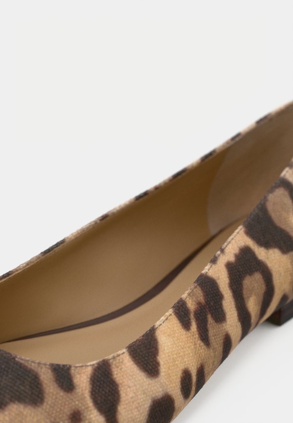 Lauren Ralph Lauren LONDYN OCELOT-PRINT CANVAS BALLET FLAT