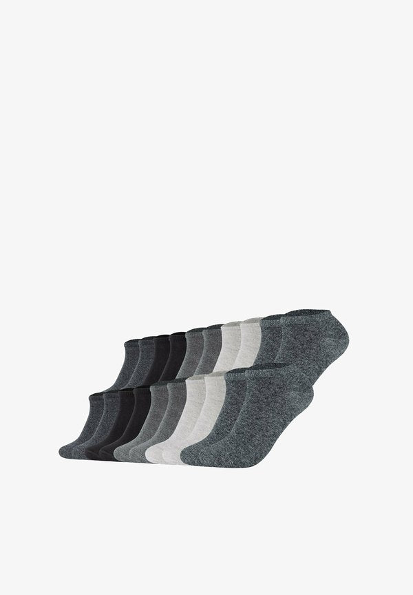 s.Oliver S.OLIVER S.OLIVER UNISEX SOCKEN, 20ER PACK - SNEAKER, EINFARBIG - Sneaker socks - schwarz grau