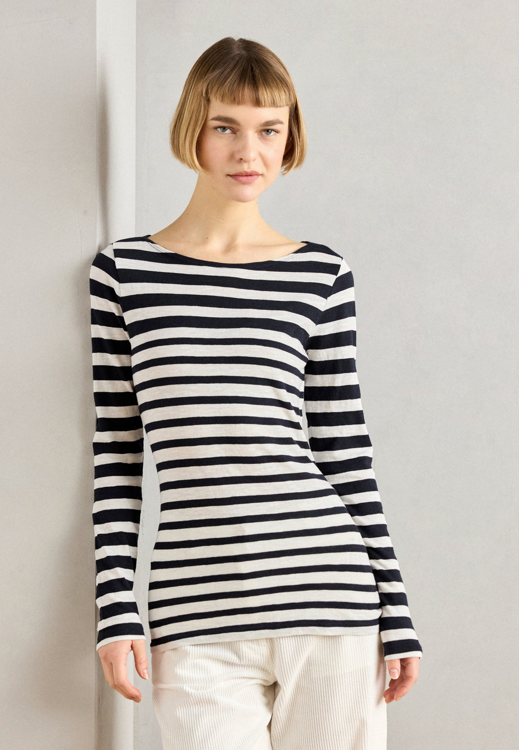 Marc O'Polo LONG SLEEVE BOAT NECK STRIPED