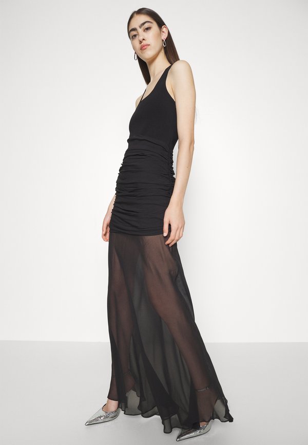 Hervé Léger RUCHED MIX TANK GOWN