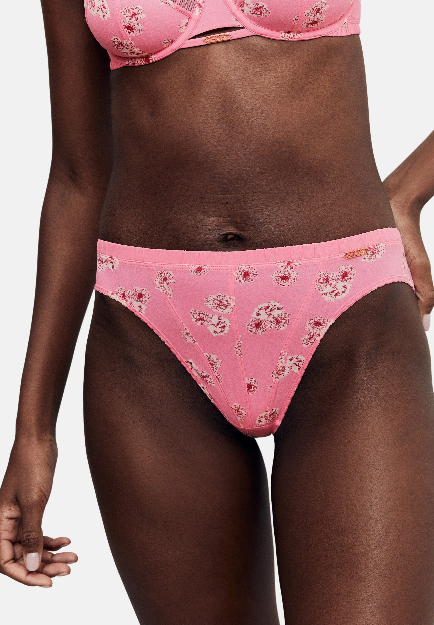 Marks & Spencer FLORAL PRINT HIGH LEG KNICKERS