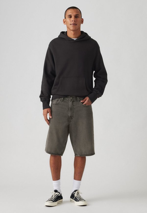 Levi's® 478® BAGGY SHORTS - Denim shorts - black denim