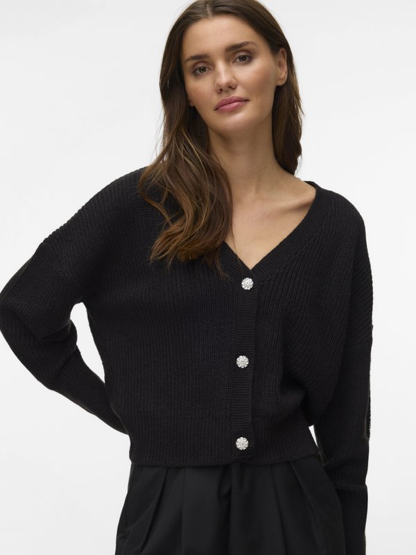 Vero Moda VMLEALIGHT - Cardigan - black