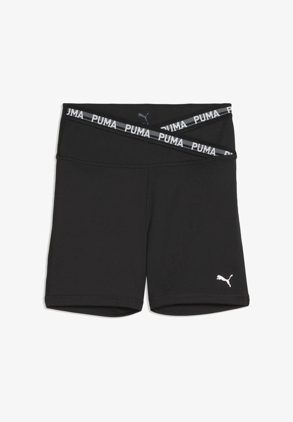 Puma STRONG CROSS FRONT SHORT - Leggings - puma black