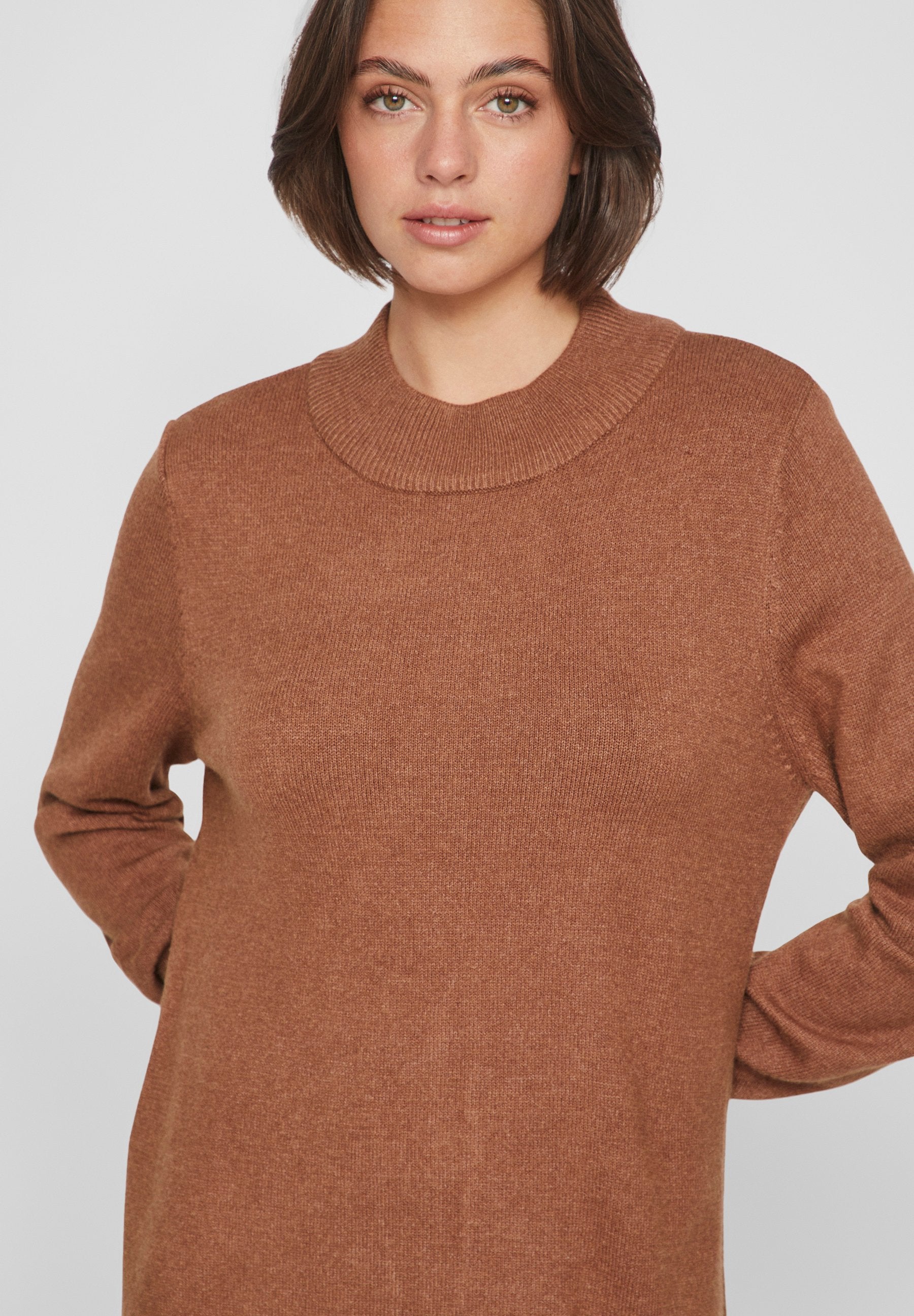 VILA VIRIL CREW NECK MIDI DRESS