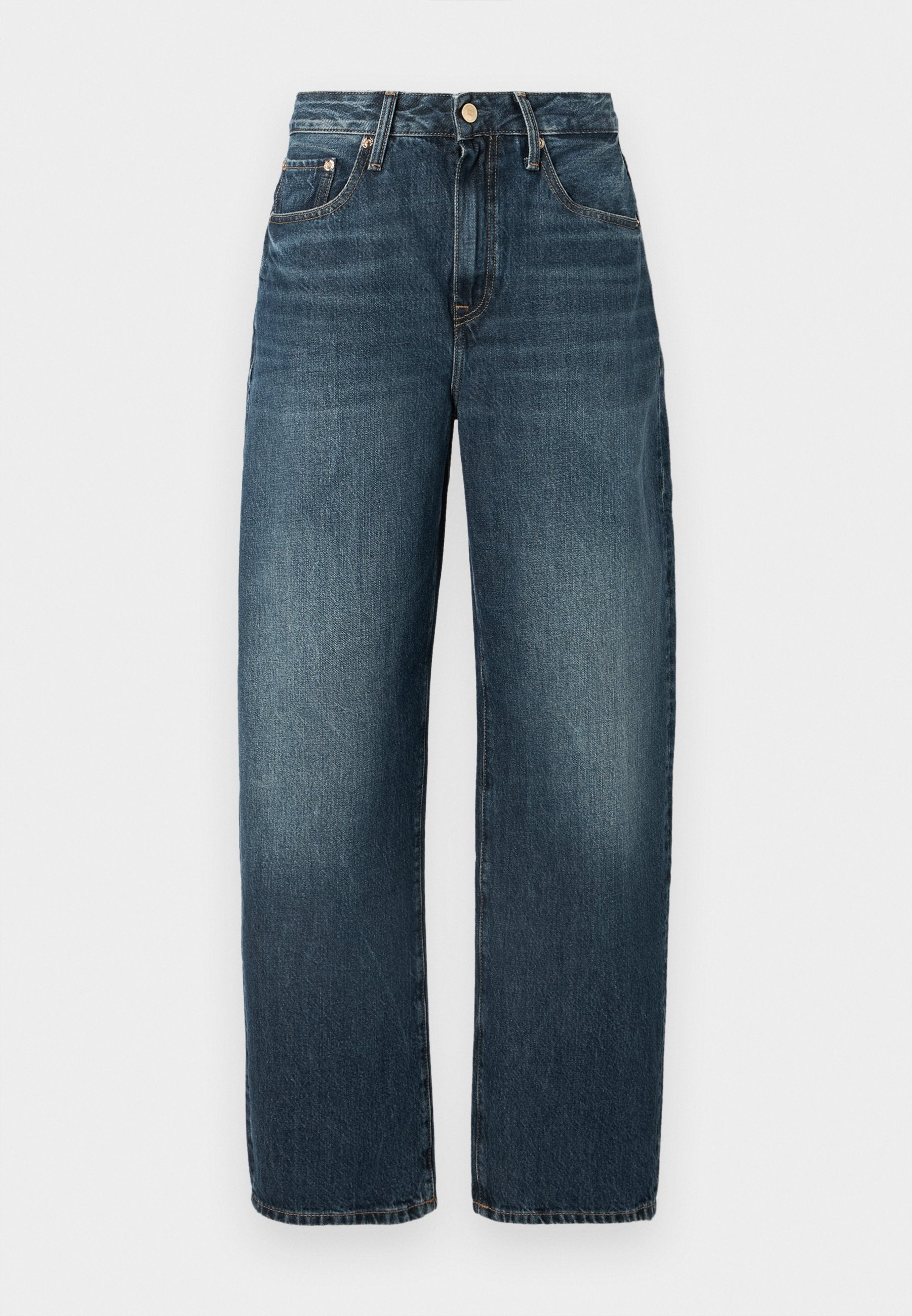 MID RISE TAPERED BARREL LEG JEANS Media 1