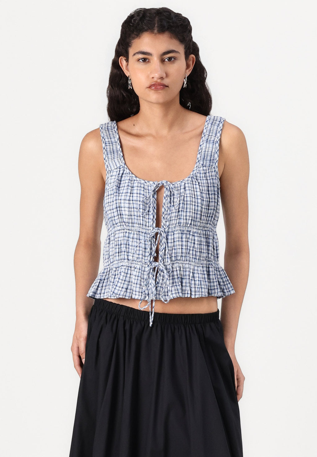 Abercrombie & Fitch BARE RUCHED TIE FRONT