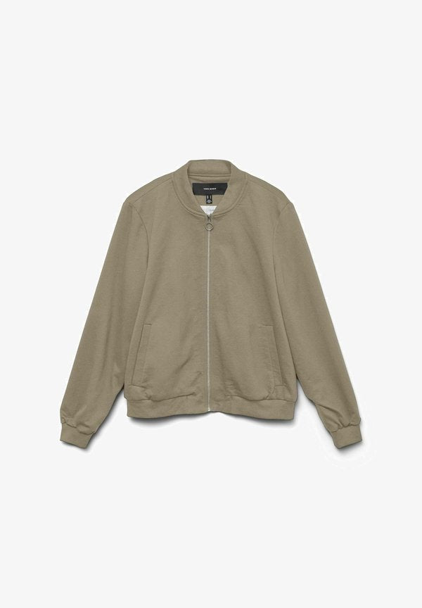 Vero Moda VMHARUKI Light - Zip-up sweatshirt - silver mink