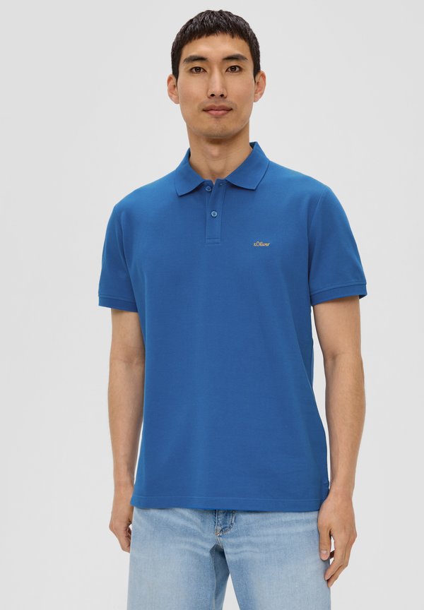 s.Oliver MIT LOGO-STICKEREI - Polo shirt - royalblau