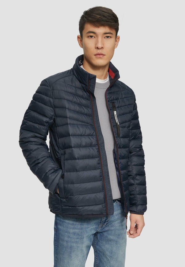 s.Oliver STEPP MIT SPORTIVEN KONTRASTDETAILS - Light jacket - navy