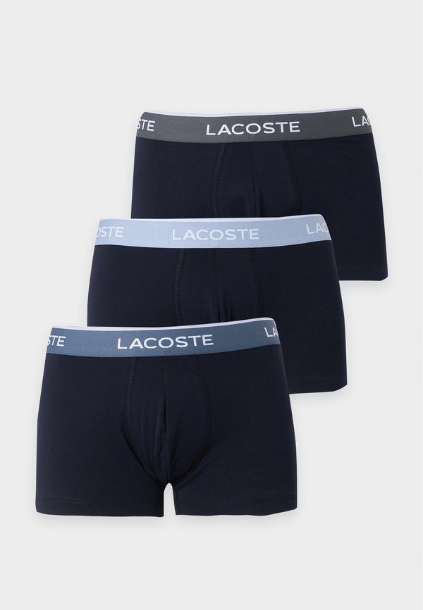 Lacoste UNDERWEAR TRUNK 3 PACK - Trunks - navy blue/dolphin/pewter