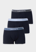Lacoste UNDERWEAR TRUNK 3 PACK - Trunks - navy blue/dolphin/pewter