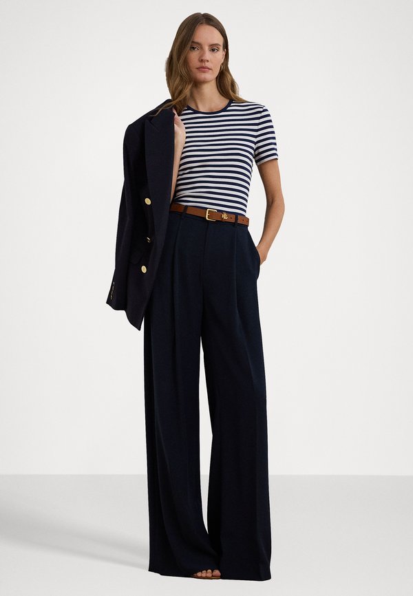 Lauren Ralph Lauren Double Faced Georgette Wide Leg Trouser