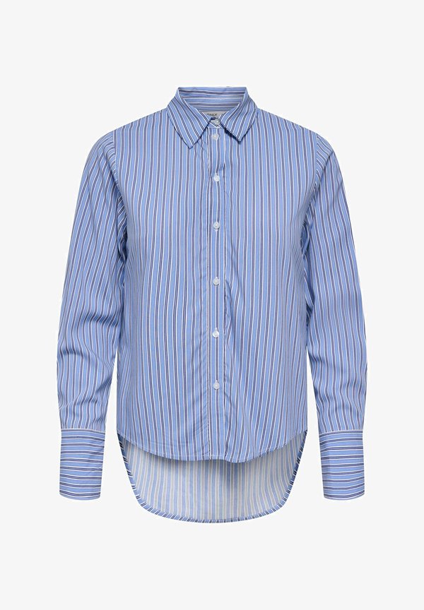 ONLY ONLBERIT LIFE SHIRT - Button-down blouse - blue bonnet