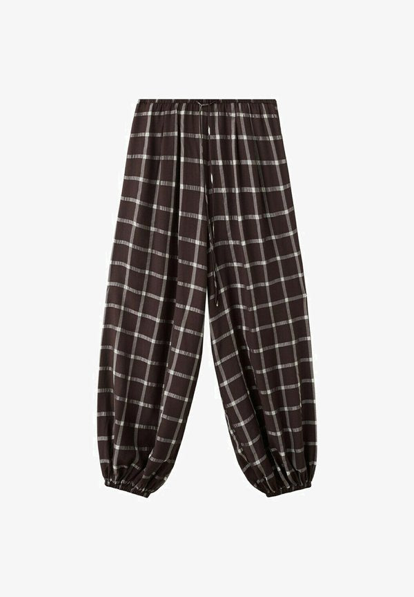 Mango Tracksuit bottoms - burgundy