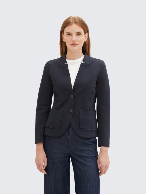 TOM TAILOR OTTOMAN STRUCTURE - Blazer - sky captain blue