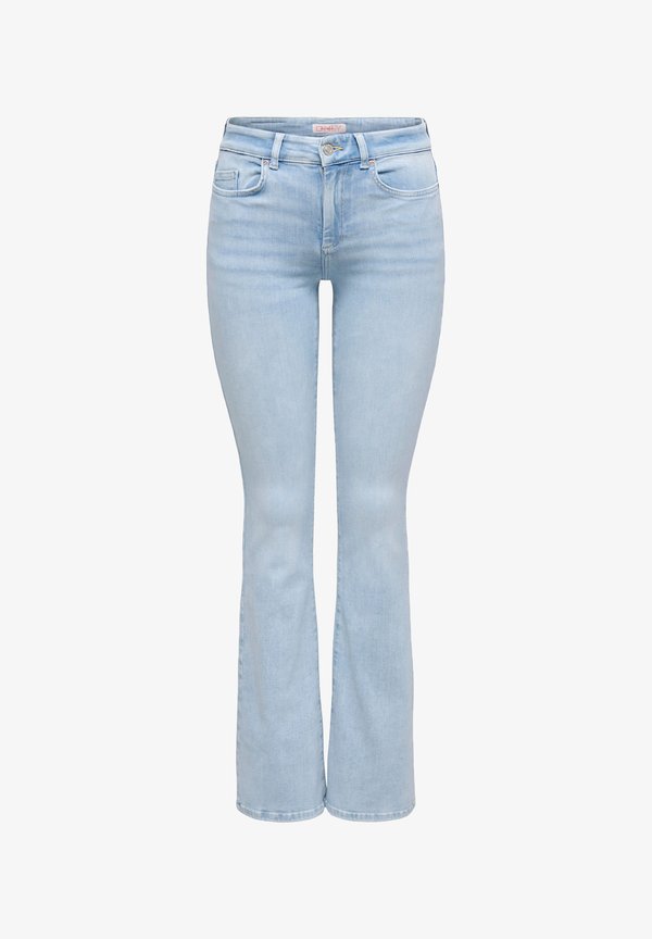 ONLY Flared fit ONLBLUSH Mid waist - Bootcut jeans - light blue bleached denim