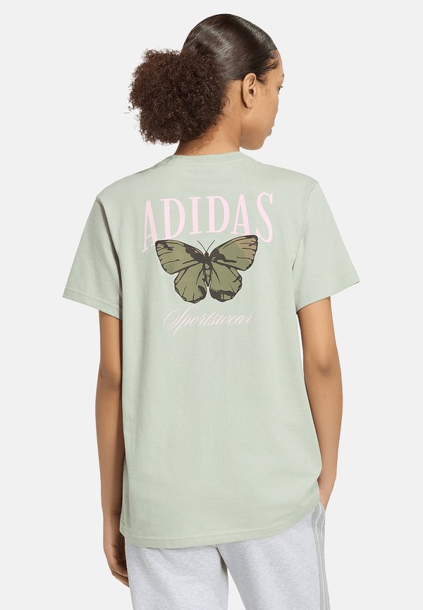 adidas Performance ADIDAS PERFORMANCE CAMO LOOSE GRAPHIC T-SHIRT DAMEN LIFESTYLE - - Print T-shirt - gruen