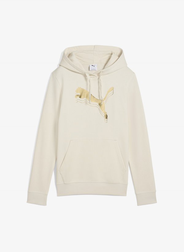 Puma Hoodie - alpine snow-metallic gold
