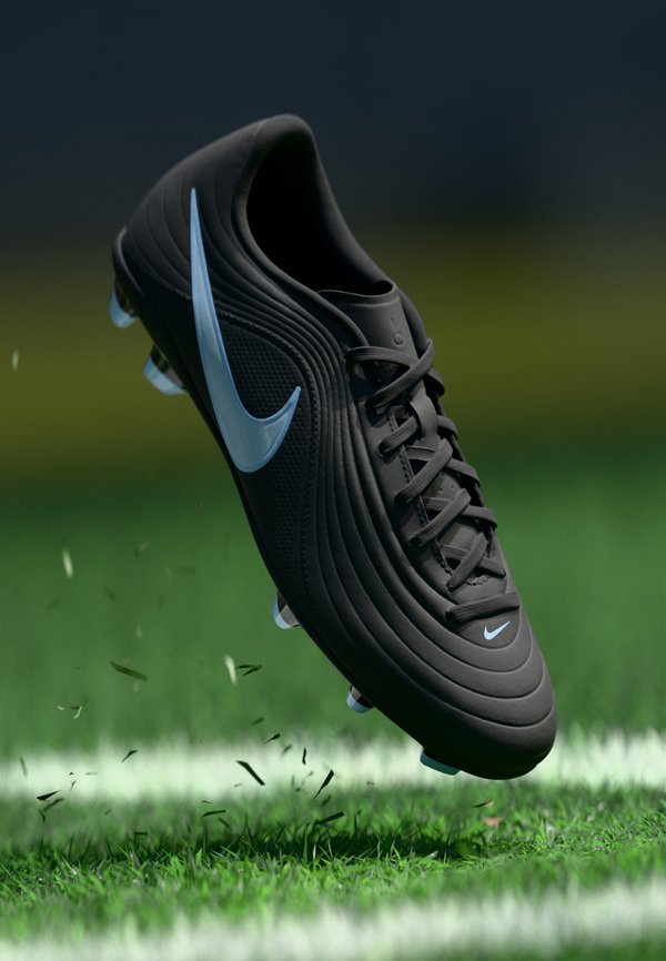 Nike Performance TIEMPO MAESTRO CLUB FG/MG UNISEX - Football boots artificial grass - black/ice blue