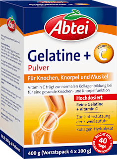 Gelatine Pulver + Vitamin C (40 Portionen) Abtei