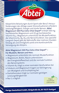 Magnesium 500 Plus Vital Depot Tabletten 42 St Abtei