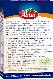 Vitamin B Komplex forte Tabletten 50 St Abtei