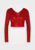 WAL G. PARTY SEQUIN DARLING TOP