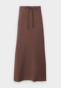ONLY ONLMADELI OAKLYN TIE LONG - Maxi skirt - brown