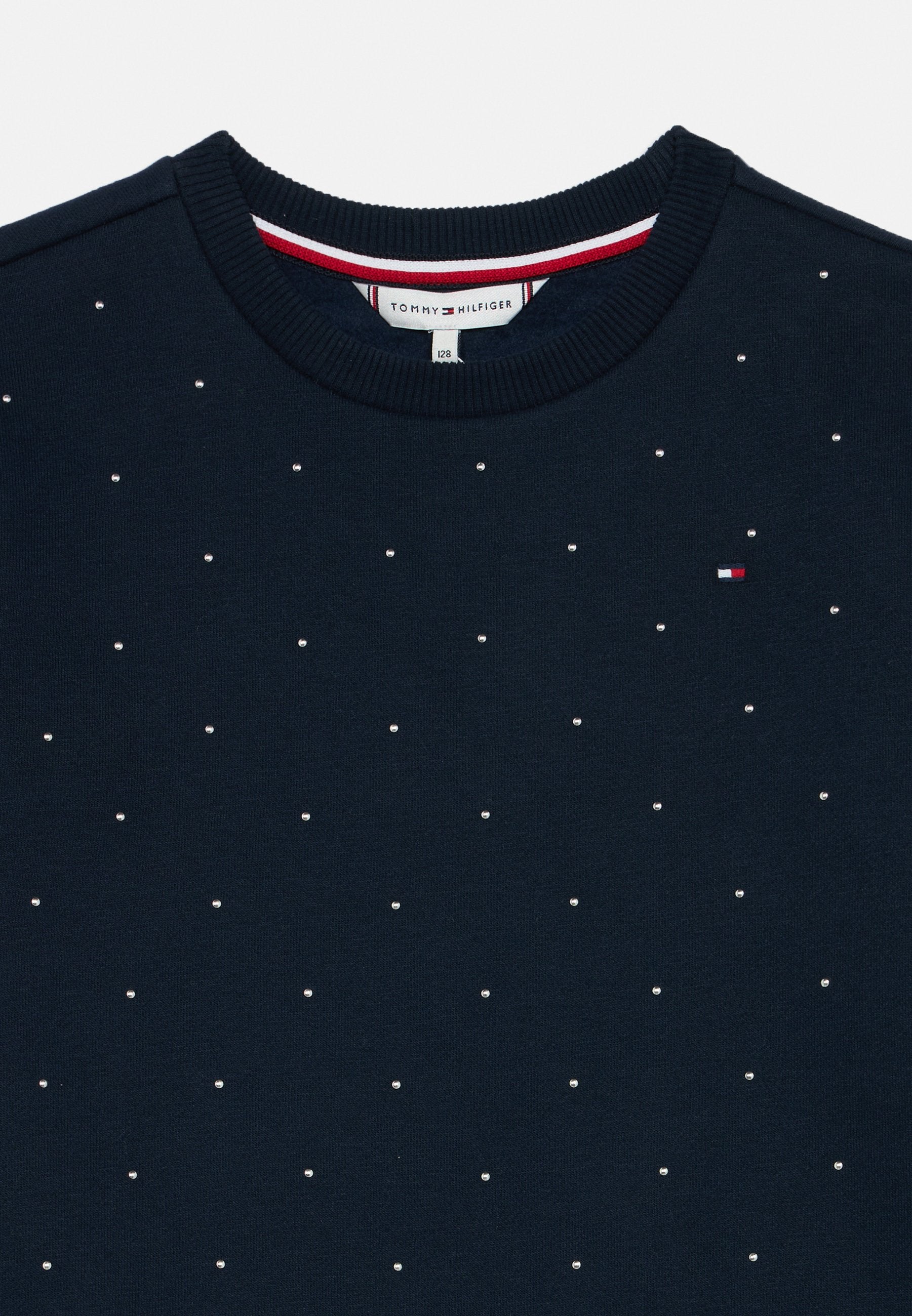 FESTIVE STUD RELAXED FLEECE SKATER DRESS Media 3