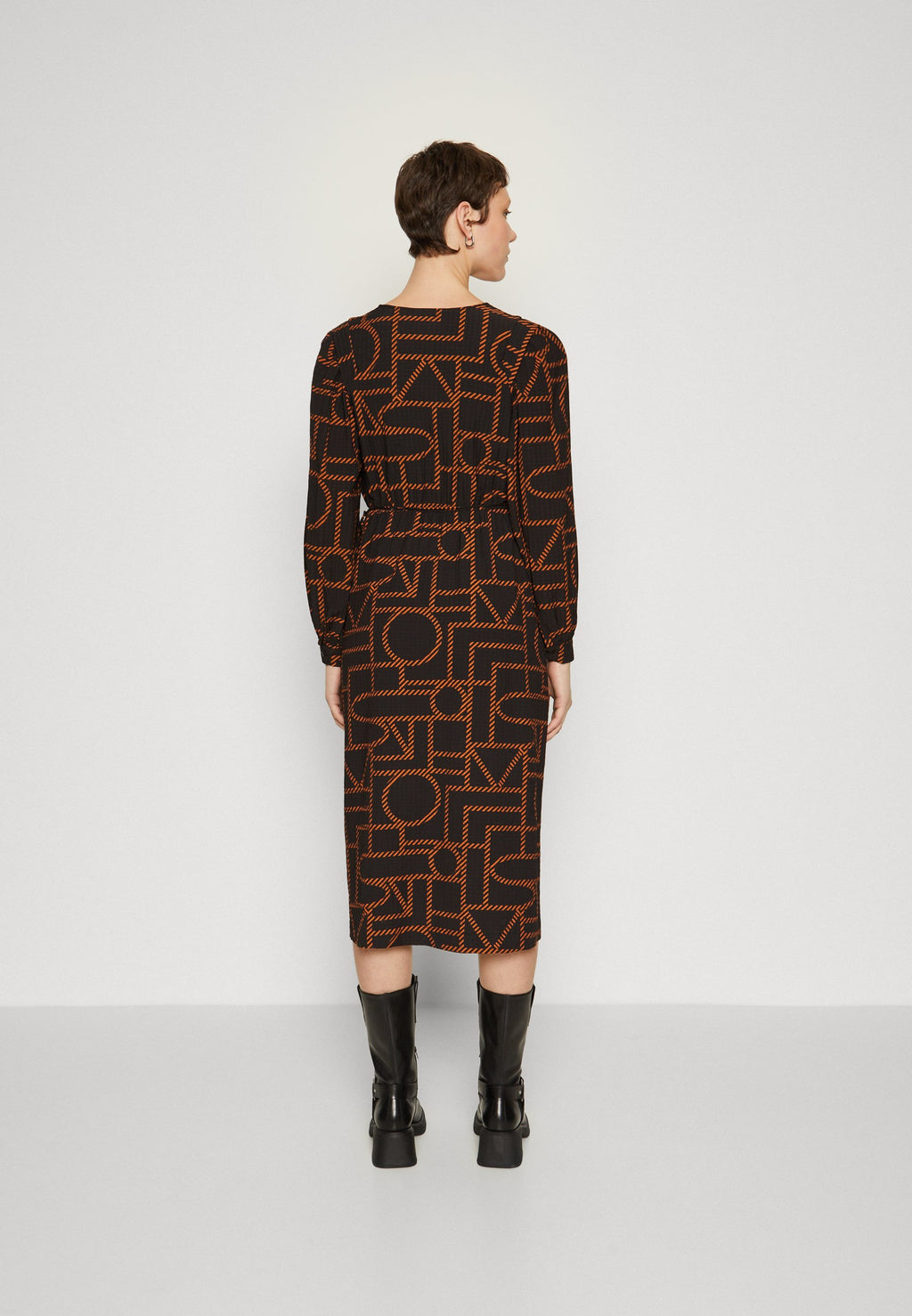 Object OBJHONNE MIDI WRAP DRESS