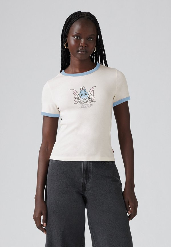 Levi's® RINGER RICKIE - Print T-shirt - lse_flying bunny (t3) egret
