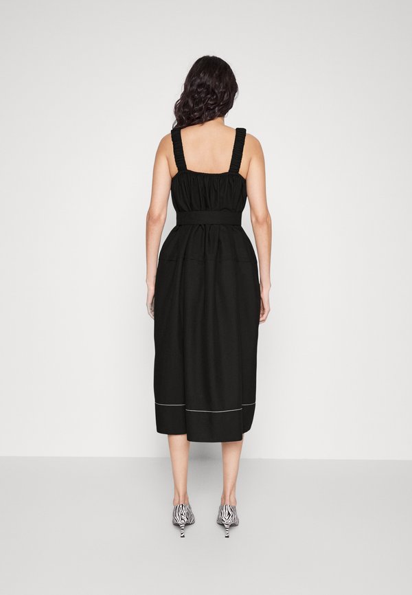 Proenza Schouler White Label DRAPEY SUITING BELTED DRESS